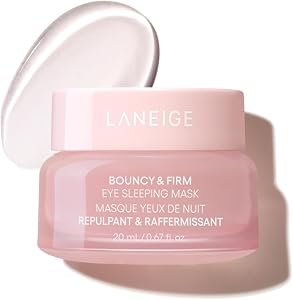 LANEIGE Bouncy & Firm Eye Sleeping Mask: Depuff and Firm with Peony & Collagen Com
