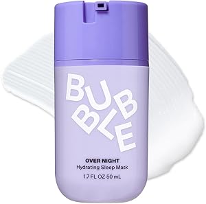 Bubble Skincare Over Night Hydrating Sleep Mask - Gentle Exfoliating Overnight Face Mask f