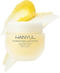 Hanyul Yuja Sleeping Mask | Korean Yuzu Night Cream for Dullness & Uneven Tone | Overn