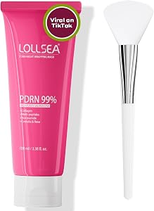Lollsea PDRN Collagen Wrapping Mask, Overnight Peel Off Face Mask, Salmon DNA, Niacinamide