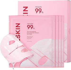 APRILSKIN TXA Pink Capsule Gel Mask | Overnight Face Mask for Glass Glow Skin I 99% High-P