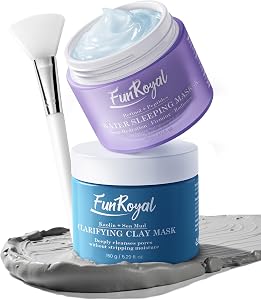 Glow-Boosting Face Masks Skincare Set – Deep Detox Clay Mask for Clear Pores, Blackheads a